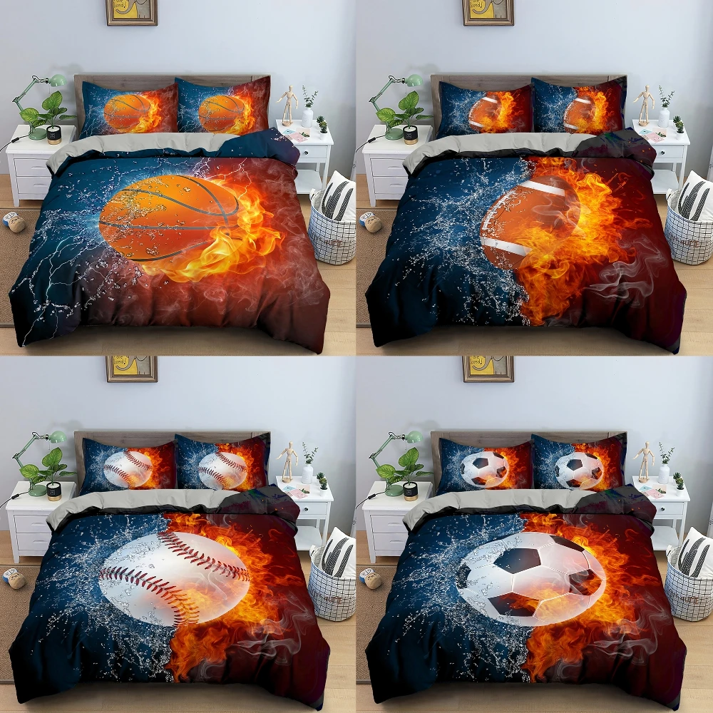 3D Football Duvet Cover King Size Basketball Bedding Set With Pillowcase Luxury Bed Set For Boys Teens Quilt Covers
3D Football Duvet Cover King Size Basketball Bedding Set With Pillowcase Luxury Bed Set For Boys Teens Quilt Covers