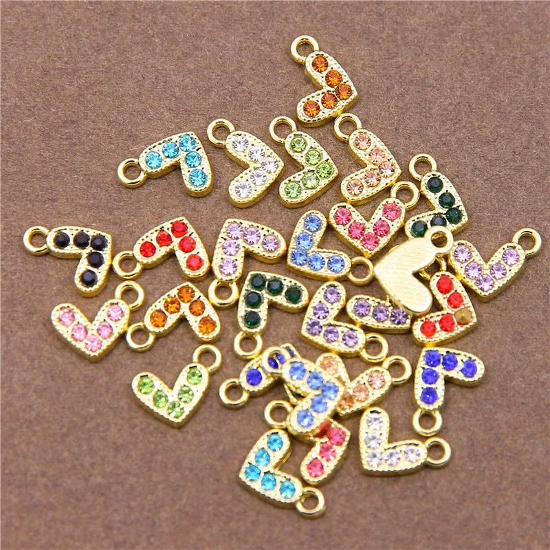 10Pcs The New Crystal Accessories Colorful Multicolor Heart-shaped Rhinestones DIY Earrings Pendant Necklaces Bracelet Jewelry
10Pcs The New Crystal Accessories Colorful Multicolor Heart-shaped Rhinestones DIY Earrings Pendant Necklaces Bracelet Jewelry