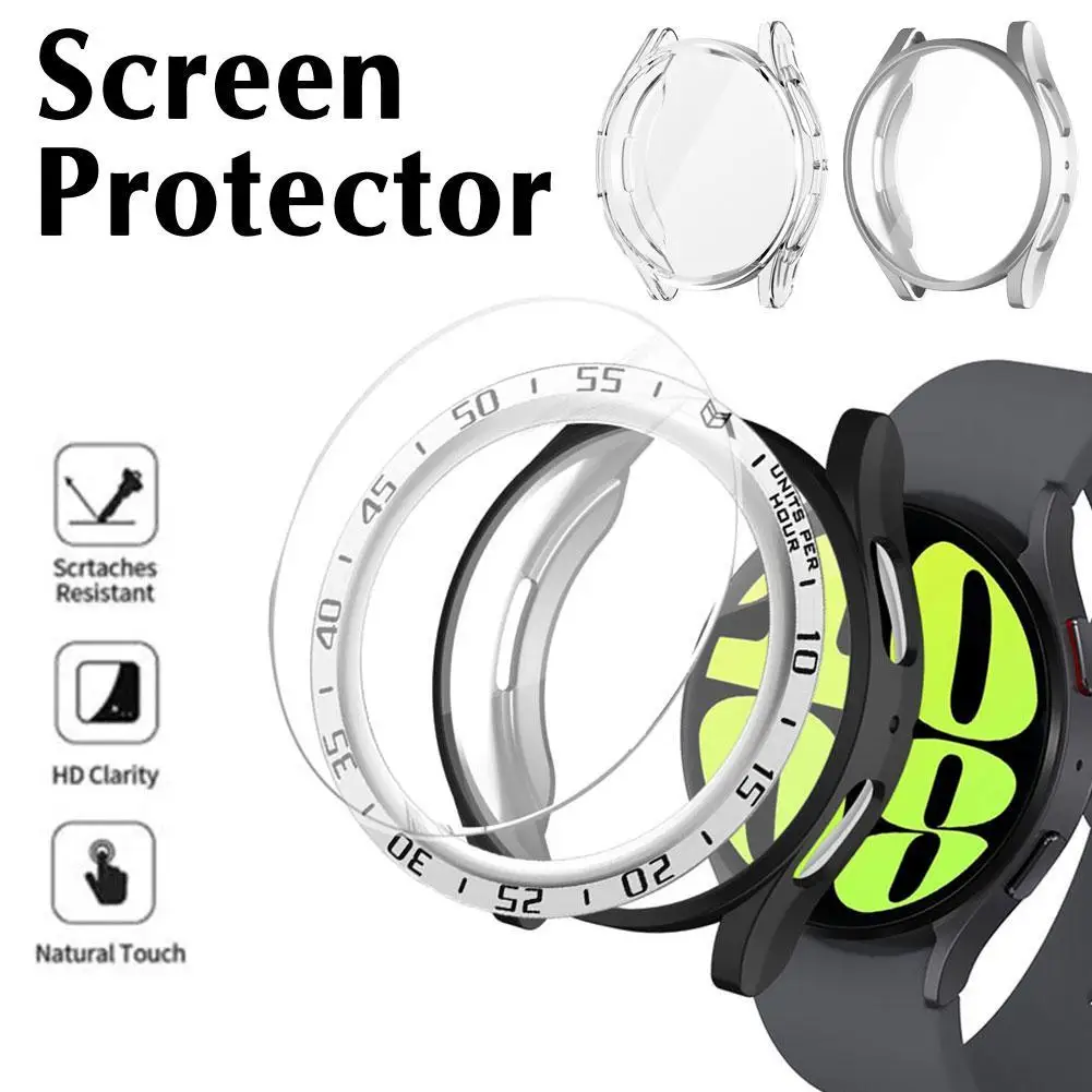 3pcs for samsung galaxy watch 6 classic 47mm 43mm TPU case+screen protector Tempered Glass film+ PC bezel loop watch6 classic
3pcs for samsung galaxy watch 6 classic 47mm 43mm TPU case+screen protector Tempered Glass film+ PC bezel loop watch6 classic
