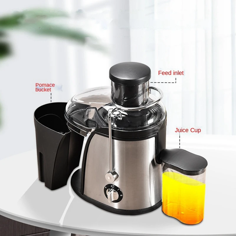 Stainless Steel Juicer Machine 400W Whole Fruit Vegetable Centrifugal Juice Extractor Automatic Pulp Ejection-EU Plug
Stainless Steel Juicer Machine 400W Whole Fruit Vegetable Centrifugal Juice Extractor Automatic Pulp Ejection-EU Plug
