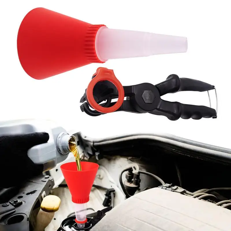 

Universal Flexible Oil Funnel Oil Hoppers For Automobile Adjustable Interface Special Hoppers Oil Filling Device For Petrol