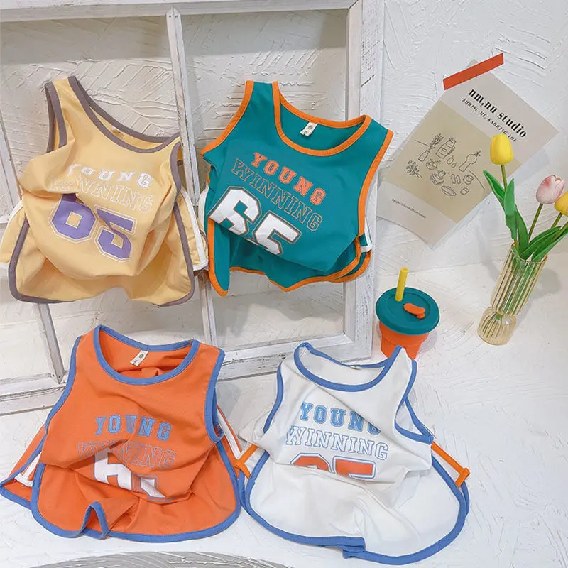 Cotton Boys Vest Shorts Two-Piece Set 2021 Summer New Children'S Short-Sleeved Top Basketball Clothing Sports Suit
Cotton Boys Vest Shorts Two-Piece Set 2021 Summer New Children'S Short-Sleeved Top Basketball Clothing Sports Suit