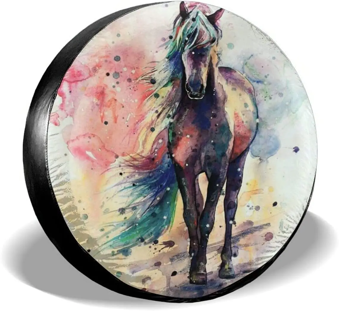 Watercolor Horse Spare Tire Cover for Camper RV SUV Trailer Truck Many Vehicle, Universal Fit Wheel Covers Waterproof Dustproof
Watercolor Horse Spare Tire Cover for Camper RV SUV Trailer Truck Many Vehicle, Universal Fit Wheel Covers Waterproof Dustproof