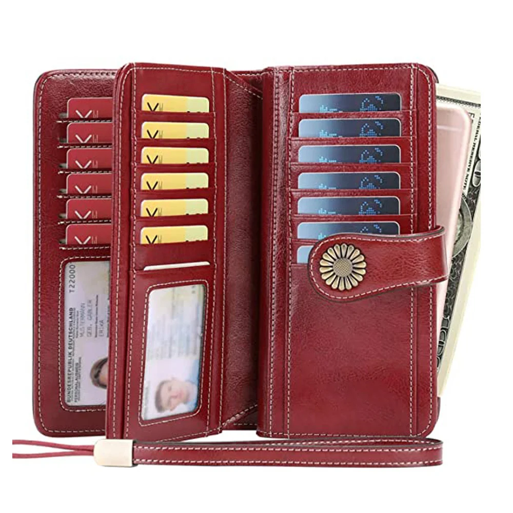 RFID wallet women's long zipper leather women's wallet large capacity handbag 
RFID wallet women's long zipper leather women's wallet large capacity handbag