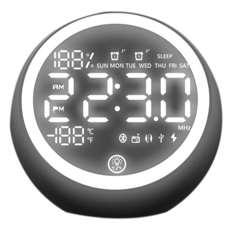 X10 Bluetooth Speaker Creative Alarm Clock Night Light Multifunctional Audio With Radio
X10 Bluetooth Speaker Creative Alarm Clock Night Light Multifunctional Audio With Radio