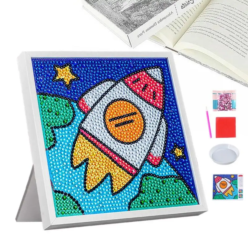 Наборы для творчества для начинающих, самодельные Мультяшные наклейки с драгоценными камнями, настенные картины, портативные украшения для мальчиков и девочек, для начинающих 
Наборы для творчества для начинающих, самодельные Мультяшные наклейки с драгоценными камнями, настенные картины, портативные украшения для мальчиков и девочек, для начинающих