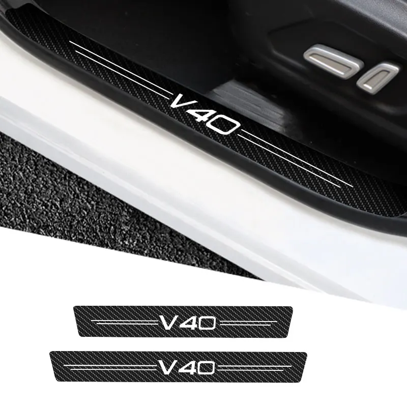Car Door Threshold Scuff Plate Carbon Fiber Sill Protector Stickers For Volvo V40 2013 2014-2019 Auto Door Entry Pedal Guards 
Car Door Threshold Scuff Plate Carbon Fiber Sill Protector Stickers For Volvo V40 2013 2014-2019 Auto Door Entry Pedal Guards
