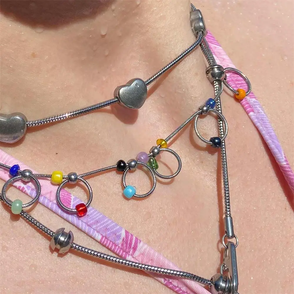 GATTVICT Y2K Colorful Beads Choker Necklace For Women Hrajuku Circle Silver Color Ball Necklace Handmade Jewelry New Trendy
GATTVICT Y2K Colorful Beads Choker Necklace For Women Hrajuku Circle Silver Color Ball Necklace Handmade Jewelry New Trendy
