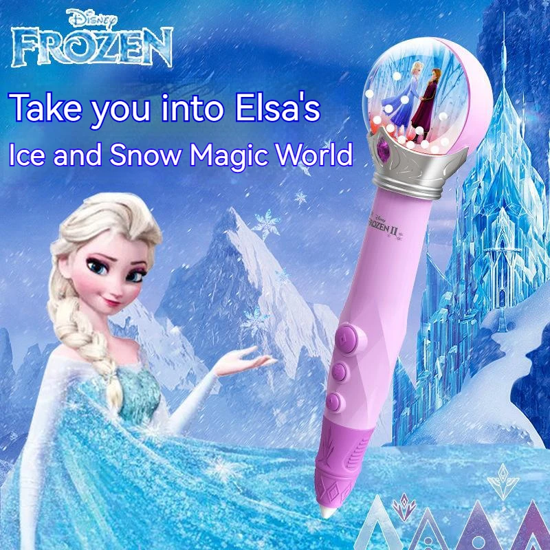 

Disney Frozen 3d Low-temperature Printing Pen Action Figure Diy Painting Graffiti Students Learn Stationery Toys For Kids Gift