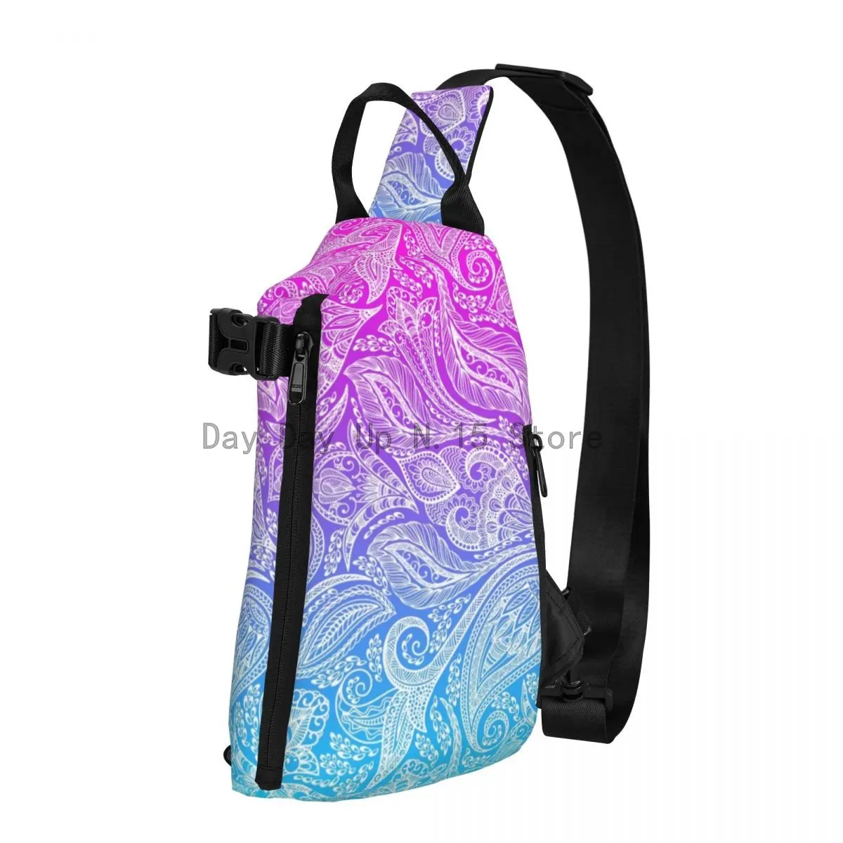 Pink To Blue Ombre Shoulder Bags White Floral Paisley Casual Chest Bag Men Hiking Fishing Sling Bag Phone Print Small Bags
Pink To Blue Ombre Shoulder Bags White Floral Paisley Casual Chest Bag Men Hiking Fishing Sling Bag Phone Print Small Bags