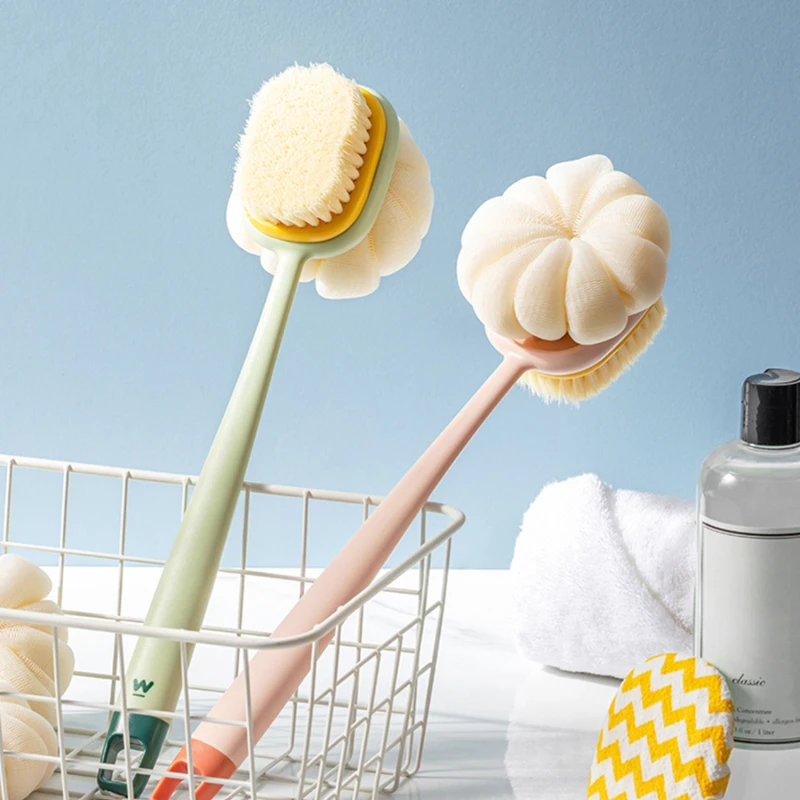Увеличенная губка с длинной ручкой, мягкая щетка для ванны, двусторонняя щетка для мытья душа, инструмент для очистки спины 
Увеличенная губка с длинной ручкой, мягкая щетка для ванны, двусторонняя щетка для мытья душа, инструмент для очистки спины