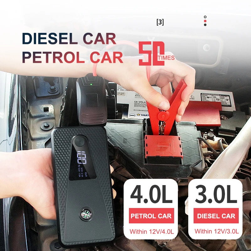 Портативный стартер для автомобиля, пусковое устройство для аккумулятора, 39800 мАч, внешний аккумулятор, автомобильное аварийное пусковое у...
Портативный стартер для автомобиля, пусковое устройство для аккумулятора, 39800 мАч, внешний аккумулятор, автомобильное аварийное пусковое у...