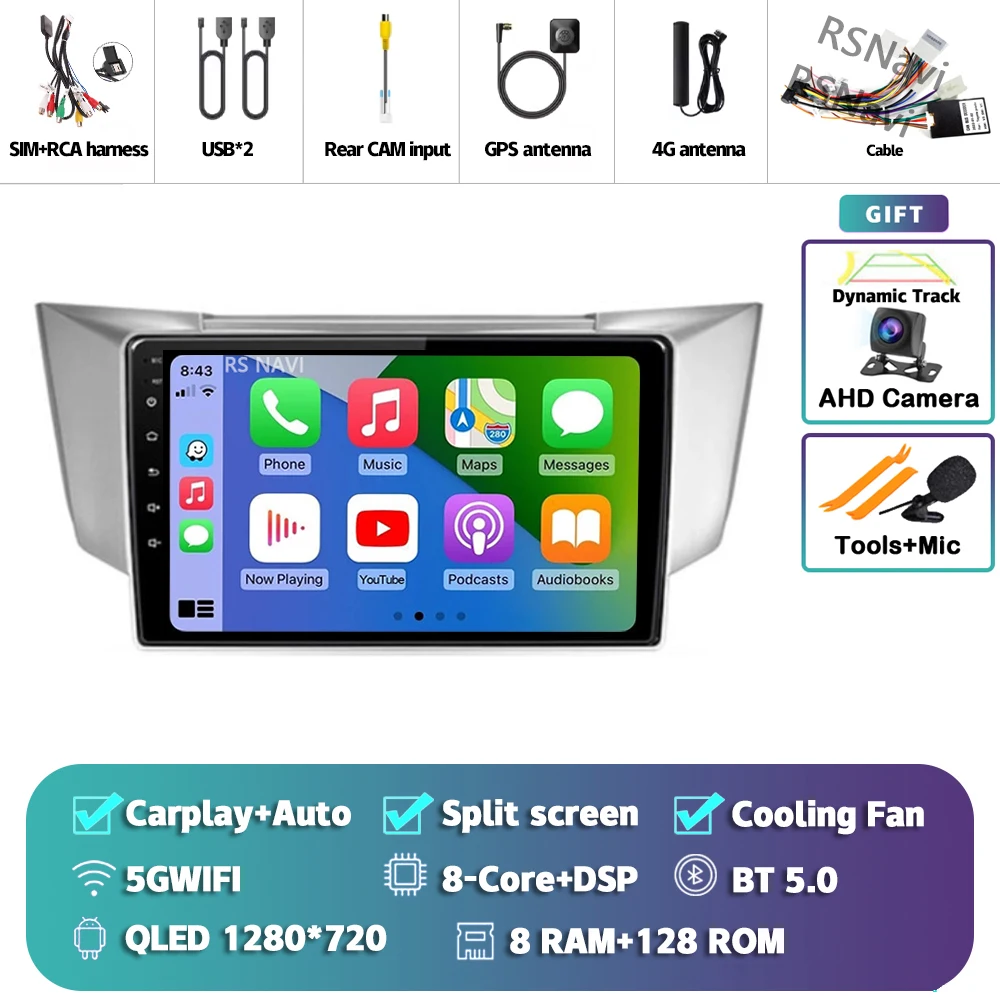 Android 15 Carplay Auto для Lexus RX300 RX330 RX350 RX400H II 2 для Toyota Harrier XU30 II 2 2003-2013, автомобильный радиоприемник, стереоплеер
Android 15 Carplay Auto для Lexus RX300 RX330 RX350 RX400H II 2 для Toyota Harrier XU30 II 2 2003-2013, автомобильный радиоприемник, стереоплеер