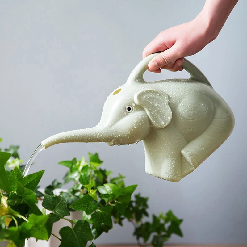 

1pc Watering Can Home Garden Flowers Tool Succulents Potted Gardening Elephant Shape Water Bottle Plant Watering Pot 30x18x12cm