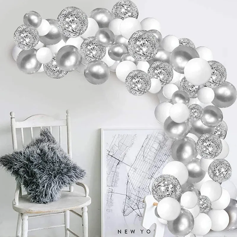 Silver Macaron Balloon Garland Arch Kit Wedding Birthday Party Decoration Confetti Latex Balloons For Girls Baby Shower
Silver Macaron Balloon Garland Arch Kit Wedding Birthday Party Decoration Confetti Latex Balloons For Girls Baby Shower