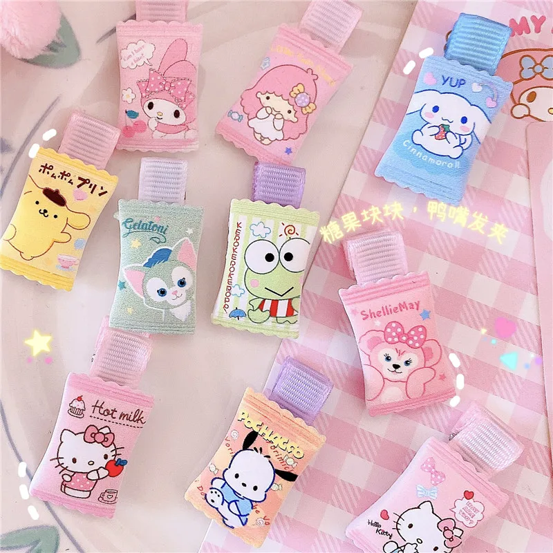 Kawaii Candy Style Sanrioed My Melody Cinnamoroll Hello Kittys Girls Heart Side Clip Duck Bill Clip Hair Accessories Head Clip
Kawaii Candy Style Sanrioed My Melody Cinnamoroll Hello Kittys Girls Heart Side Clip Duck Bill Clip Hair Accessories Head Clip