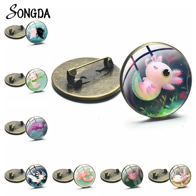 2023 Cute Axolotl Pin Brooch Cartoon Animals Pattern Metal Lapel Pins Round Glass Cabochon Badge Brooches Kawaii Clothes Jewelry
2023 Cute Axolotl Pin Brooch Cartoon Animals Pattern Metal Lapel Pins Round Glass Cabochon Badge Brooches Kawaii Clothes Jewelry