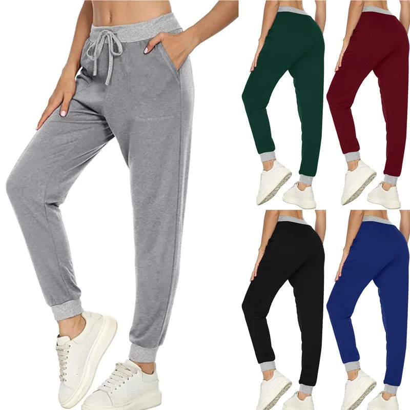 2022 Women's Fashion Casual Solid Color Pocket Splicing Drawstring Trousers Loose Casual Jogging Pants
2022 Women's Fashion Casual Solid Color Pocket Splicing Drawstring Trousers Loose Casual Jogging Pants