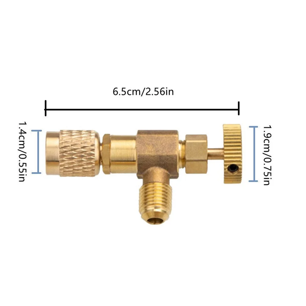 Adapter Safety Valve Air Conditioning Cooler Cooling Copper Female: 5/16” Home Improvement Male: 1/4\" Durable
Adapter Safety Valve Air Conditioning Cooler Cooling Copper Female: 5/16” Home Improvement Male: 1/4\" Durable