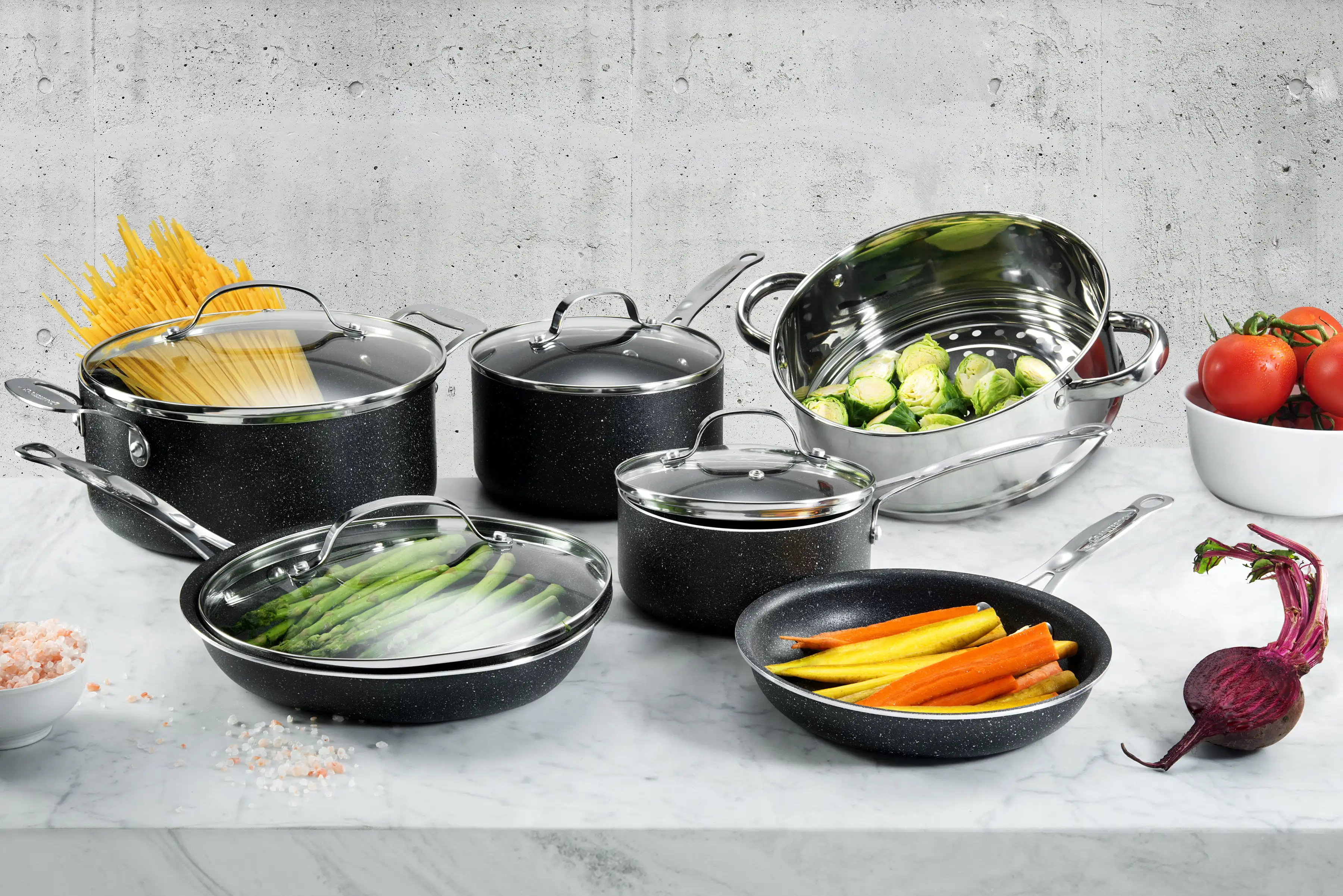 Free Shipping 15 Piece Non-stick Cookware Dishwasher Safe Pots and Pans Set Black
Free Shipping 15 Piece Non-stick Cookware Dishwasher Safe Pots and Pans Set Black
