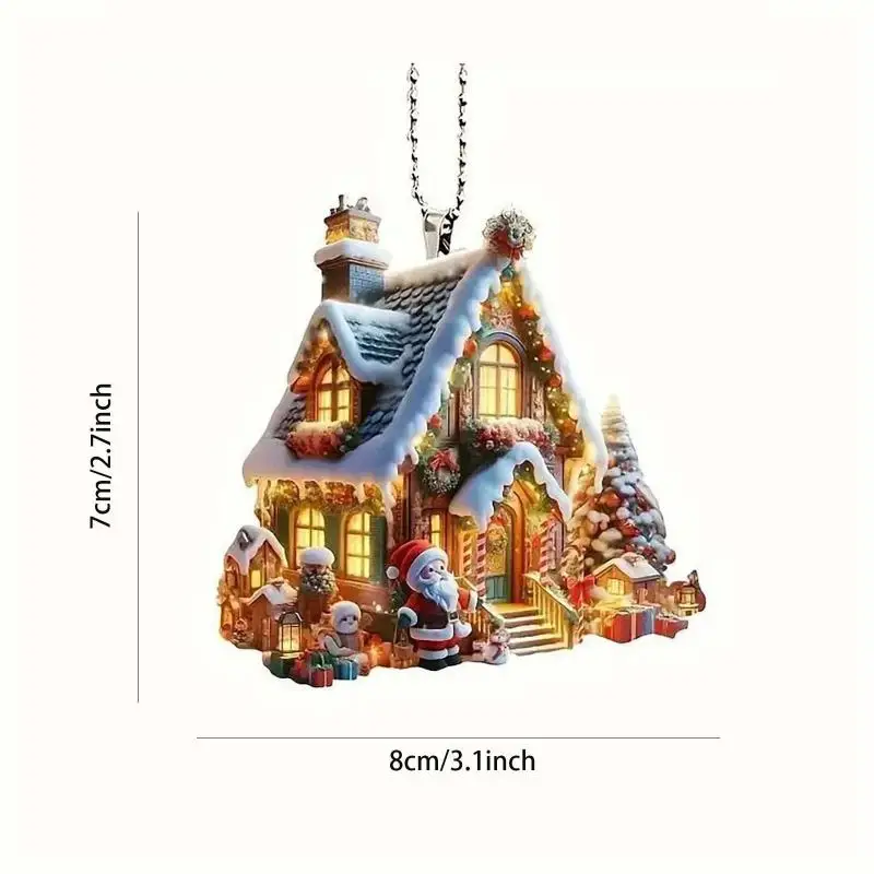 Рождественское украшение из акрила Санта-Клаус
Рождественское украшение из акрила Санта-Клаус