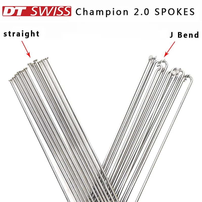 DT Swiss Champion 2.0 Bicycle Spoke J Elbow/Straight Pull Bicycle Spoke Silver Stainless Steel Bicycle Spoke with Brass Cap
DT Swiss Champion 2.0 Bicycle Spoke J Elbow/Straight Pull Bicycle Spoke Silver Stainless Steel Bicycle Spoke with Brass Cap