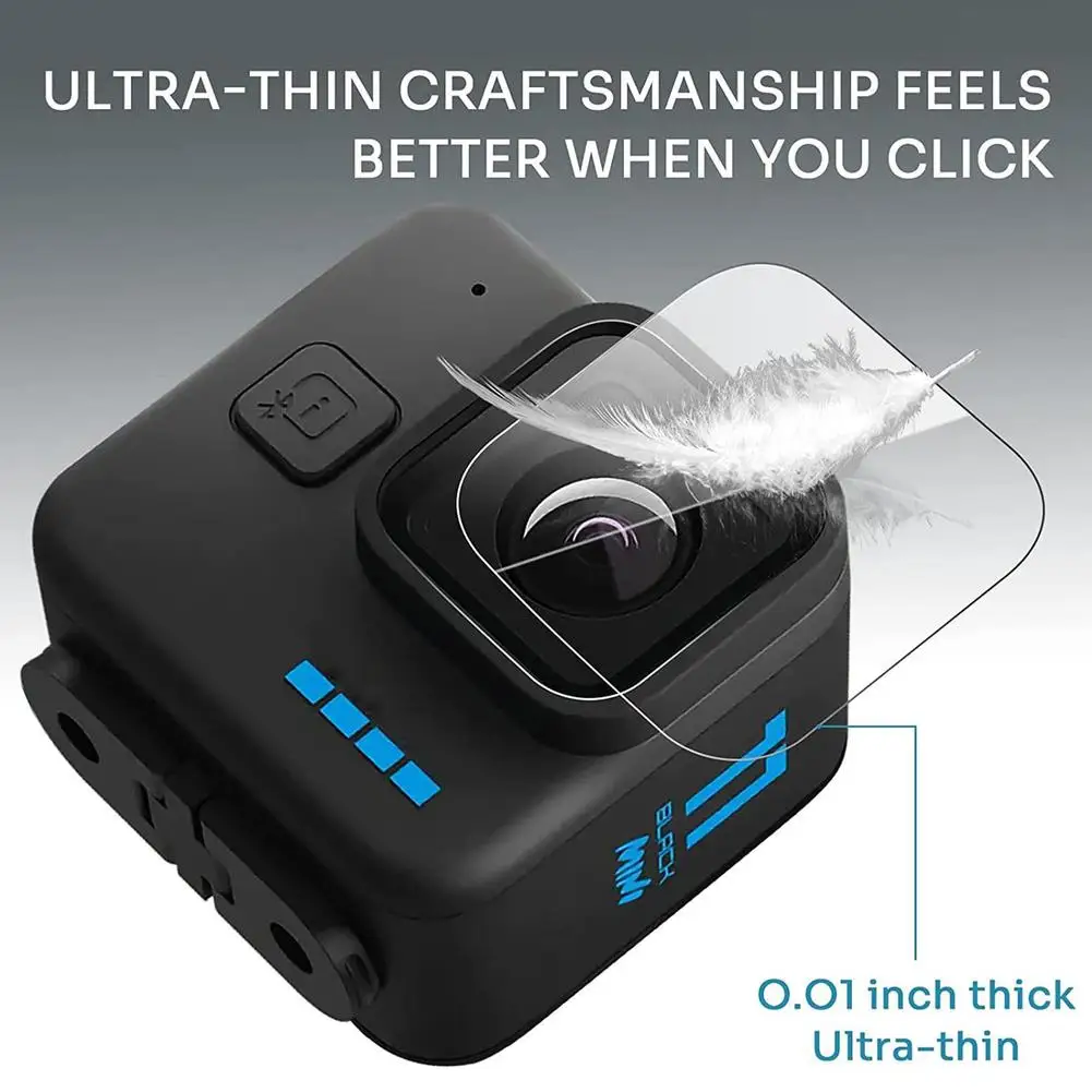 Tempered Glass Screen Protector Film Lens Cover HD Dustproof Protective Film For Gopro Hero11 Mini Action Camera Accessories 
Tempered Glass Screen Protector Film Lens Cover HD Dustproof Protective Film For Gopro Hero11 Mini Action Camera Accessories