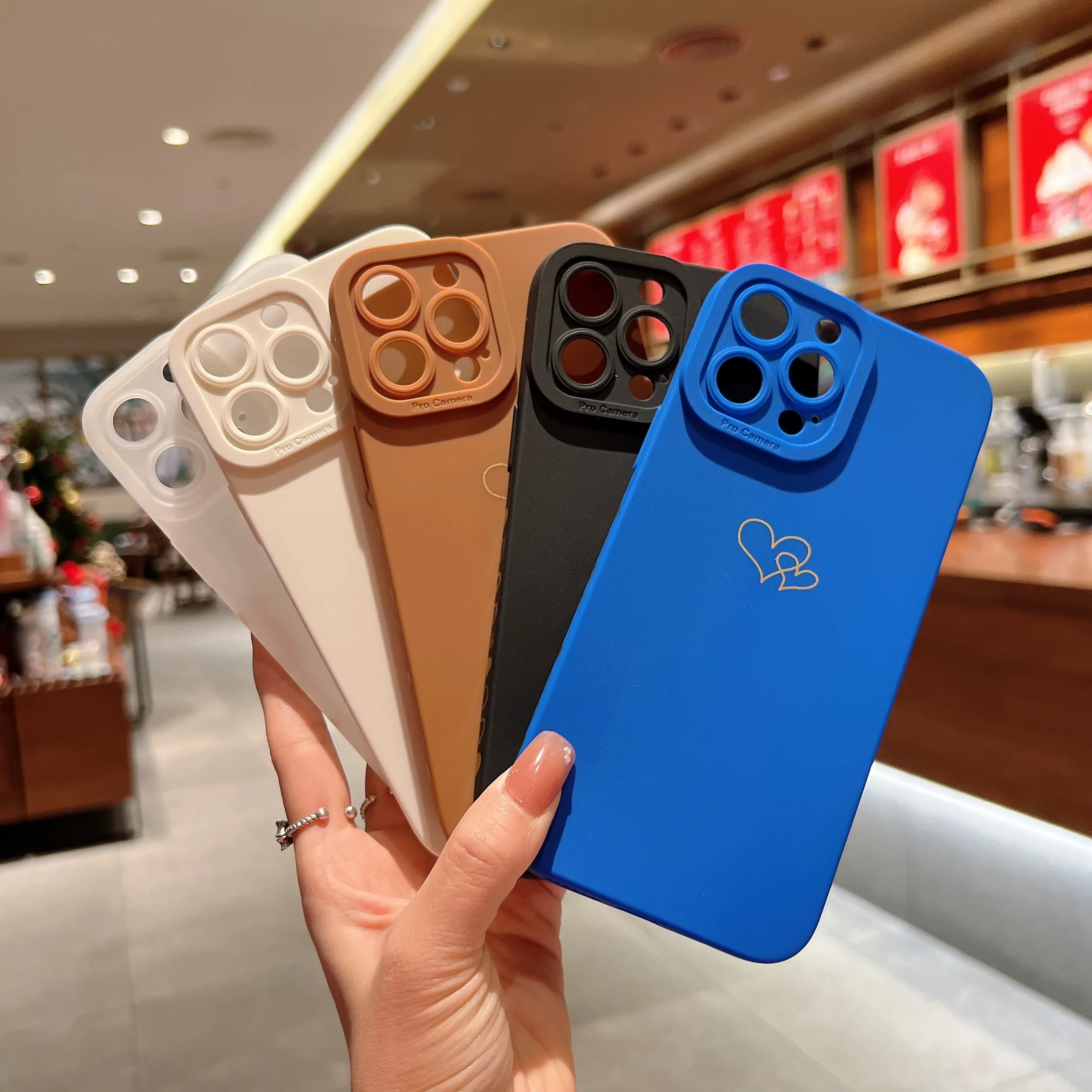 Silicone Phone Case for iPhone 13 12 11 Pro Xs Max XR 7 8 Plus SE Love Heart Back Cover Shockproof Camera Lens Protection Shell
Silicone Phone Case for iPhone 13 12 11 Pro Xs Max XR 7 8 Plus SE Love Heart Back Cover Shockproof Camera Lens Protection Shell