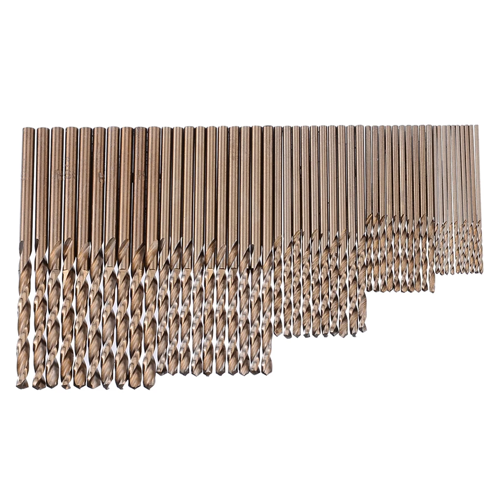50pcs HSS-Co 5% M35 Cobalt Drill Bit Set Titanium Coated HSS High Speed Steel Drill Bits Set Power Tools 1/1.5/2/2.5/3mm
50pcs HSS-Co 5% M35 Cobalt Drill Bit Set Titanium Coated HSS High Speed Steel Drill Bits Set Power Tools 1/1.5/2/2.5/3mm