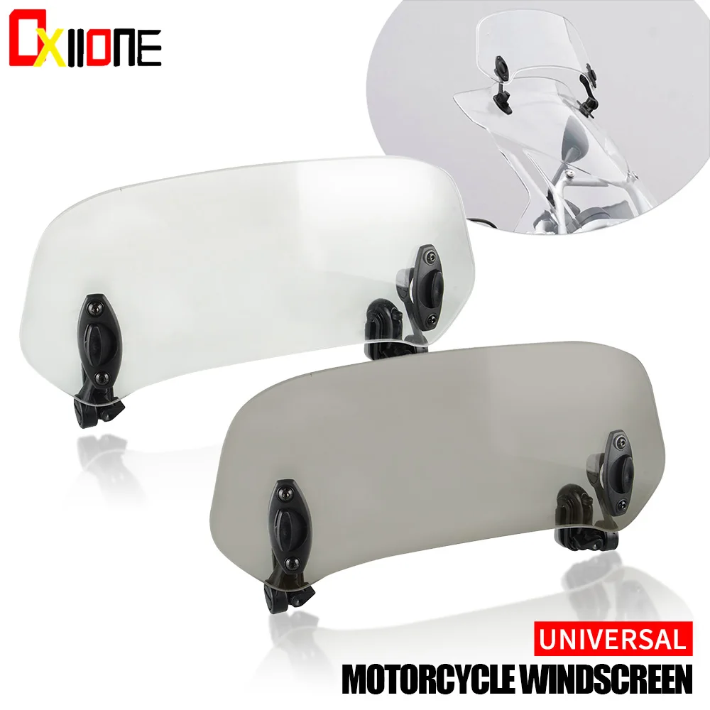 For KAWASAKI YAMAHA HONDA SUZUKI Universal Motorcycle Windshield Wind Deflector Windscreen Motorbikes Deflector Windproof
For KAWASAKI YAMAHA HONDA SUZUKI Universal Motorcycle Windshield Wind Deflector Windscreen Motorbikes Deflector Windproof
