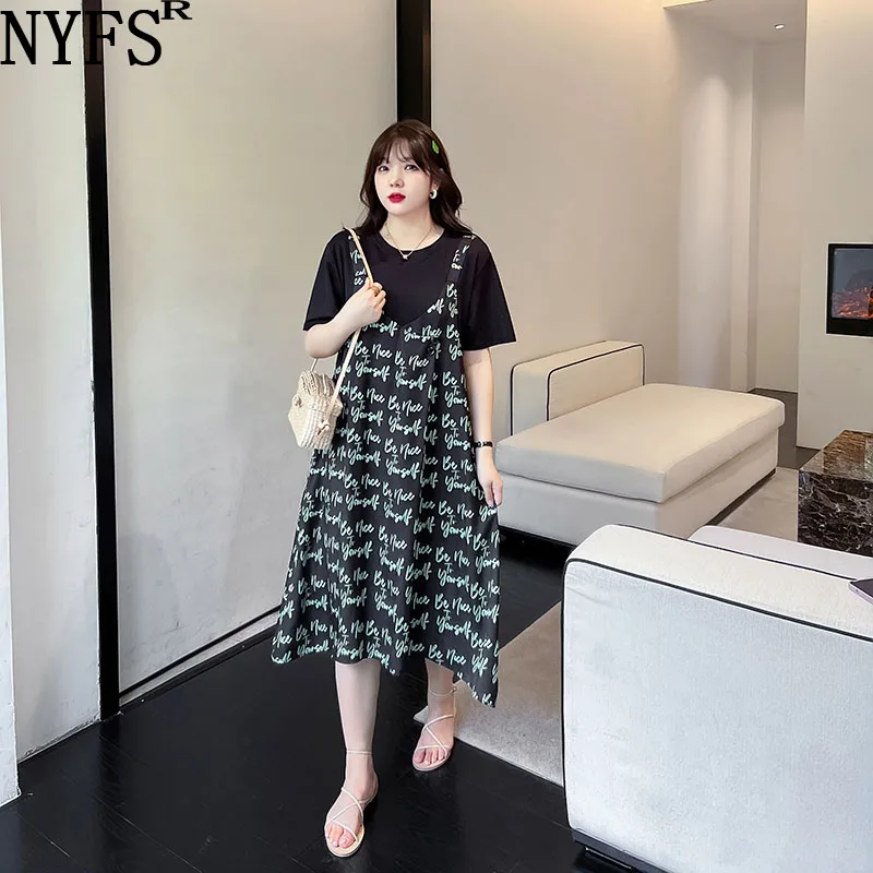 NYFS 2022 Summer New Korea Woman Dress Vestidos Robe Elbise Cotton Patchwork Polyester Loose Plus Size Short Sleeve Long Dress
NYFS 2022 Summer New Korea Woman Dress Vestidos Robe Elbise Cotton Patchwork Polyester Loose Plus Size Short Sleeve Long Dress