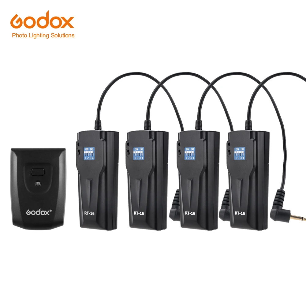 Godox 16 Channels RT-16 Wireless/radio Studio Flash Trigger with 1x Transmitter + 4x Receiver Set
Godox 16 Channels RT-16 Wireless/radio Studio Flash Trigger with 1x Transmitter + 4x Receiver Set