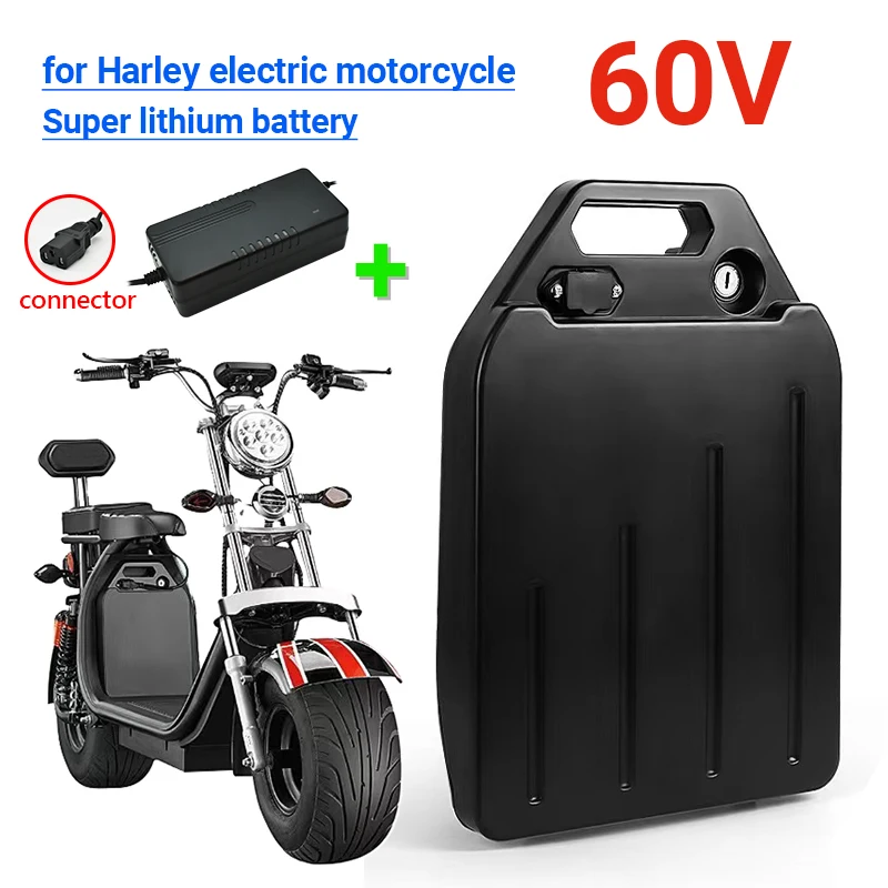 Harley Electric Car Lithium Battery Waterproof 18650 Battery 60V 20ah for Two Wheel Foldable Citycoco Electric Scooter Bicycle
Harley Electric Car Lithium Battery Waterproof 18650 Battery 60V 20ah for Two Wheel Foldable Citycoco Electric Scooter Bicycle