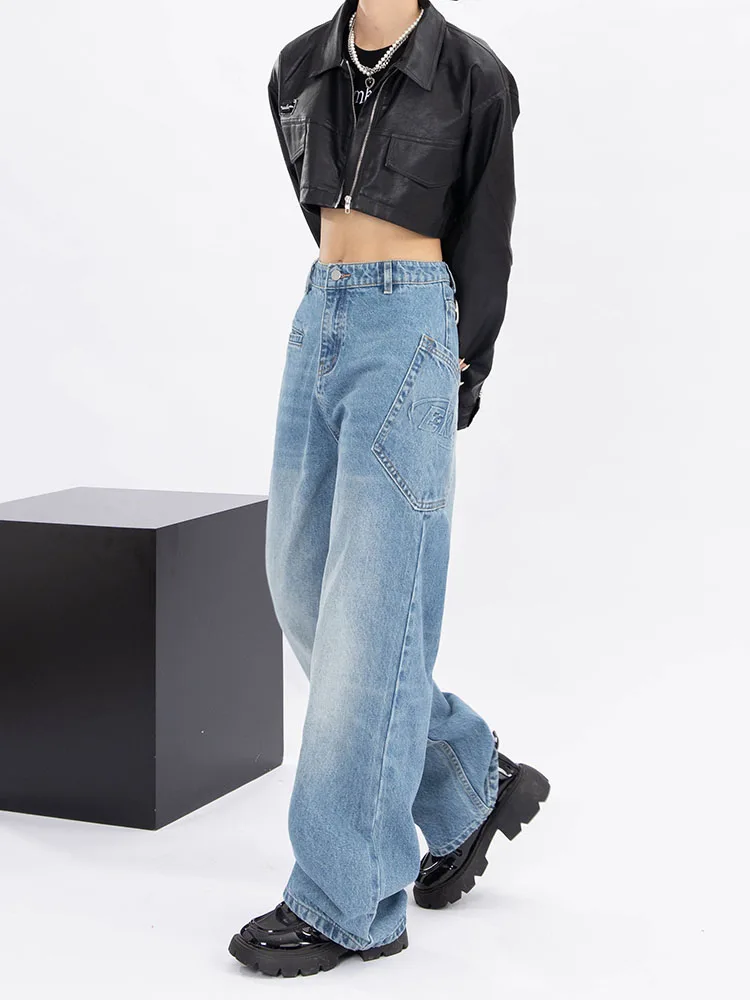 2022 Autumn New Women Blue Jeans High Waist Loose Straight Wide Leg Denim Female Y2k Casual Streetwear Vintage Baggy Trouser
2022 Autumn New Women Blue Jeans High Waist Loose Straight Wide Leg Denim Female Y2k Casual Streetwear Vintage Baggy Trouser
