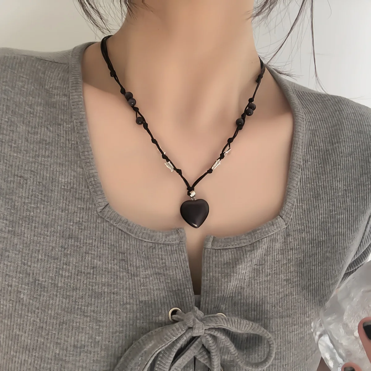 New Korean Black Butterfly Jade Love Pendant Necklace Men and Women Niche Design Opal Collarbone Chain Fashion Accessories
New Korean Black Butterfly Jade Love Pendant Necklace Men and Women Niche Design Opal Collarbone Chain Fashion Accessories