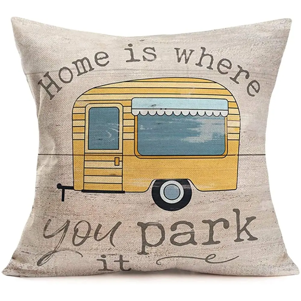 Xihomeli Happy Camper Pillow Cover Cotton Linen Square Decorative Throw Pillow Case Vintage Cushion Cover Warm Lettering Home is
Xihomeli Happy Camper Pillow Cover Cotton Linen Square Decorative Throw Pillow Case Vintage Cushion Cover Warm Lettering Home is