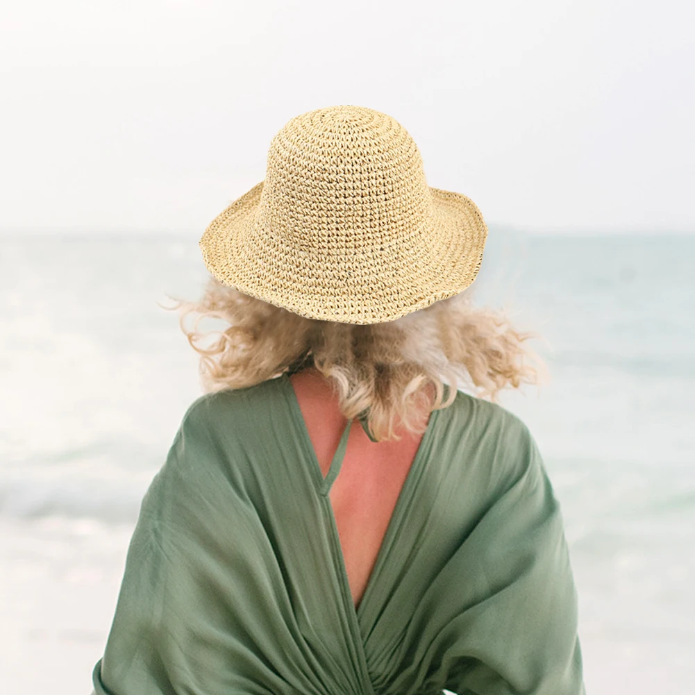 Шляпа женская Соломенная с широкими полями, летняя, осенняя, для путешествий, ручная работа, для защиты от солнца
Шляпа женская Соломенная с широкими полями, летняя, осенняя, для путешествий, ручная работа, для защиты от солнца