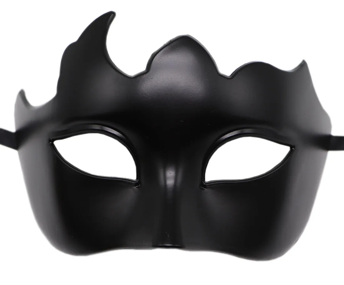 

Маскарадная черная маска для глаз для мужчин, модная антикварная маска на половину лица в стиле панк для Маскарадного костюма, для рождества, Хэллоуина, Косплея