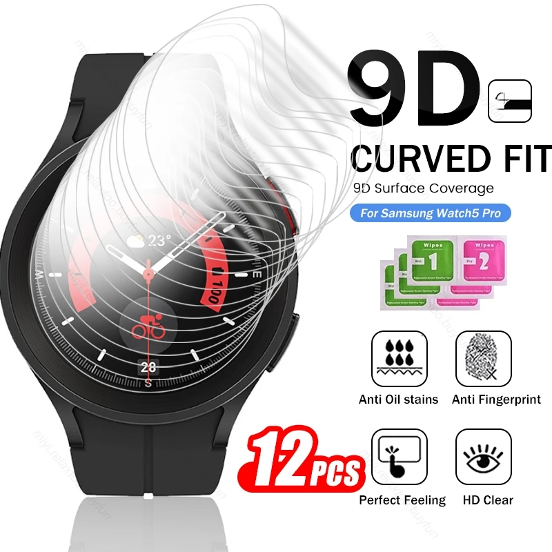 12 шт., изогнутая мягкая Гидрогелевая пленка 9D для Samsung Galaxy Watch 5 Pro 45 мм, защитная пленка, не стекло Sansung Glaxy Watch 5 40 мм 44 мм
12 шт., изогнутая мягкая Гидрогелевая пленка 9D для Samsung Galaxy Watch 5 Pro 45 мм, защитная пленка, не стекло Sansung Glaxy Watch 5 40 мм 44 мм