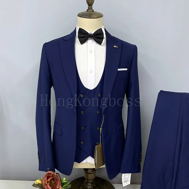 3 Pcs Suit Set Blazers Jacket Pants Vest / 2023 Fashion Men's Casual Boutique Double Breasted Waistcoat Business Wedding Dress
3 Pcs Suit Set Blazers Jacket Pants Vest / 2023 Fashion Men's Casual Boutique Double Breasted Waistcoat Business Wedding Dress