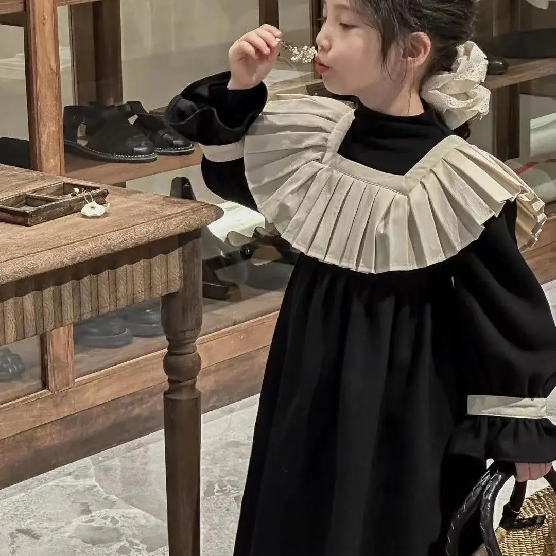 Autumn 2023 Girls' Long-Sleeved Lace Doll Collar Princess Dress College Style Long Dress Flared Sleeve Fashion
Autumn 2023 Girls' Long-Sleeved Lace Doll Collar Princess Dress College Style Long Dress Flared Sleeve Fashion