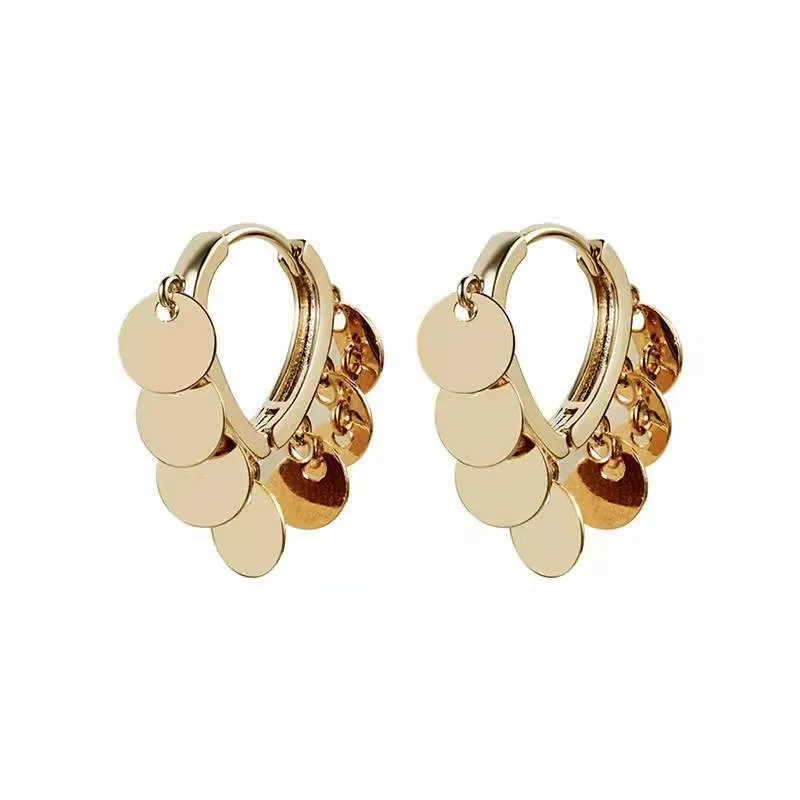 Milan Girl Tassel Earrings Trend Creative Small Discs Tassel Temperament Earrings Copper Material High-end Cold Wind Ear Jewelry
Milan Girl Tassel Earrings Trend Creative Small Discs Tassel Temperament Earrings Copper Material High-end Cold Wind Ear Jewelry