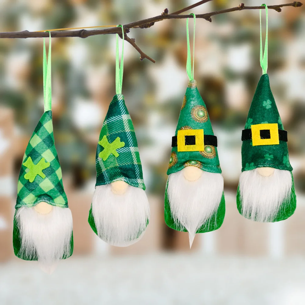 St Patrick's Day Gnome Doll Handmade Scandinavian Hanging Ornaments Green Hat Clover Plush Toy For Home Party Irish Table Decor
St Patrick's Day Gnome Doll Handmade Scandinavian Hanging Ornaments Green Hat Clover Plush Toy For Home Party Irish Table Decor