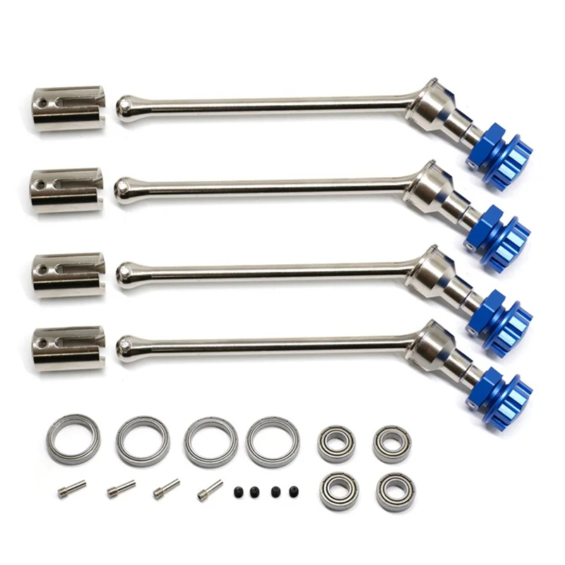 4 шт. 8996X стальной Расширенный приводной вал CVD со шлифованным шестигранным колесом для 1/10 WideMaxx детали для радиоуправляемых автомобилей, Синий A 
4 шт. 8996X стальной Расширенный приводной вал CVD со шлифованным шестигранным колесом для 1/10 WideMaxx детали для радиоуправляемых автомобилей, Синий A