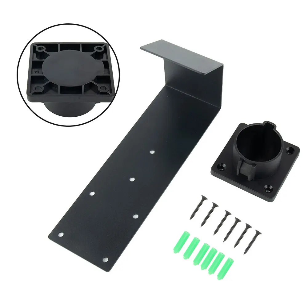 EV Charger Nozzle Holster Dock And J-Hook Combination For J1772 Connector Electric Vehicle Charging Post Mount Base
EV Charger Nozzle Holster Dock And J-Hook Combination For J1772 Connector Electric Vehicle Charging Post Mount Base
