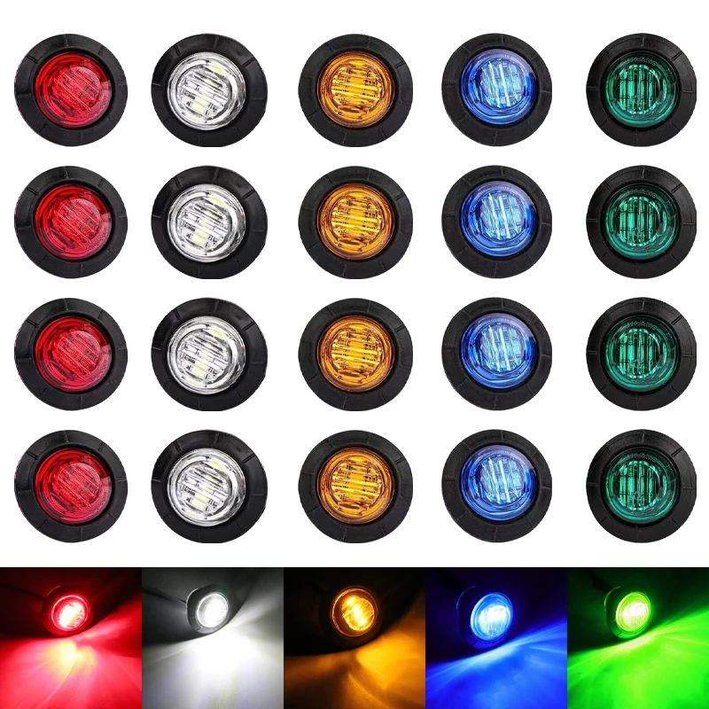 10PCS 12V 24V Indicators LED Side Marker Lights Warning Tail Light Car External Trailer Truck Lorry Clearance Turn Signal Lamp
10PCS 12V 24V Indicators LED Side Marker Lights Warning Tail Light Car External Trailer Truck Lorry Clearance Turn Signal Lamp