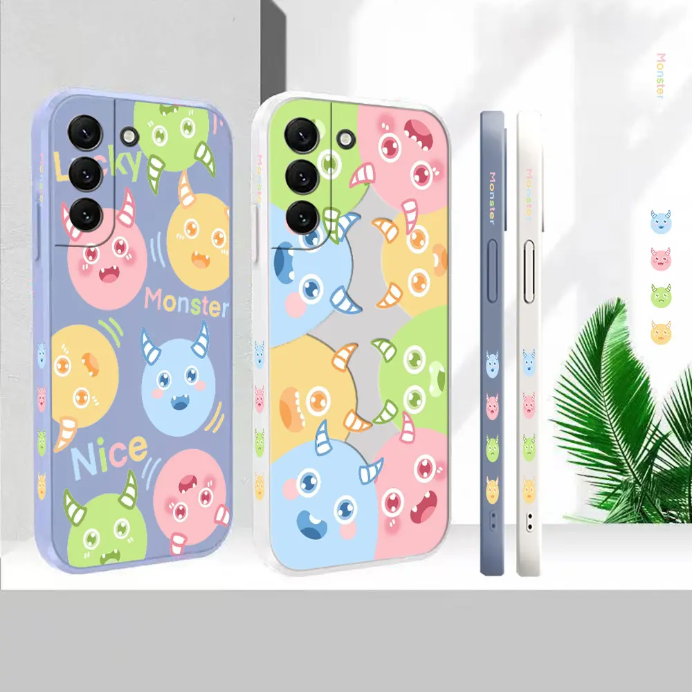 Liquid Silicone Cover For Samsung S23 S22 S21 S20 FE Ultra 5G S11 S11E S10 S10E S9 Plus 4G Super Cute Little Monster Case Funda
Liquid Silicone Cover For Samsung S23 S22 S21 S20 FE Ultra 5G S11 S11E S10 S10E S9 Plus 4G Super Cute Little Monster Case Funda
