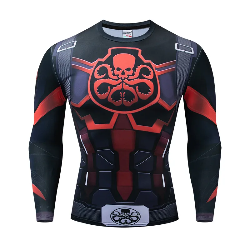 Marvel Brand Original 3D Printing High Quality Men's Compression Long Sleeve Running T-shirt Avenger League Role Play Clothing
Marvel Brand Original 3D Printing High Quality Men's Compression Long Sleeve Running T-shirt Avenger League Role Play Clothing