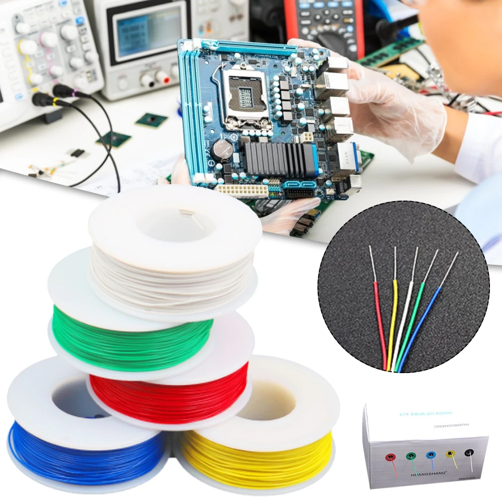 50m / Roll Silicone Wire Cable Electrial Wire Tinned Copper Flexible DIY Electronic Line 30AWG Stranded Electron Wire
50m / Roll Silicone Wire Cable Electrial Wire Tinned Copper Flexible DIY Electronic Line 30AWG Stranded Electron Wire