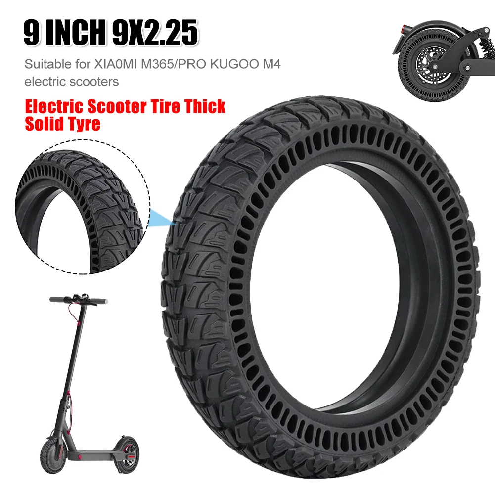 9 Inch 9x2.25 Solid Tire Non-Slip Wear-resistant Rubber Tire for Xiaomi M365/PRO KUGOO M4 Electric Scooters Replacement Tyre
9 Inch 9x2.25 Solid Tire Non-Slip Wear-resistant Rubber Tire for Xiaomi M365/PRO KUGOO M4 Electric Scooters Replacement Tyre
